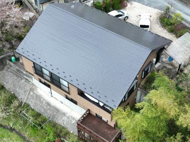 【一関市】青葉建設のお家で屋根・外壁塗装工事をしました。