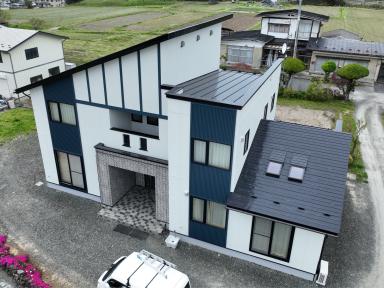 【奥州市】ハシモトホームのお家で塗装工事をしました。遮熱フッ素塗料を使用し、新築のようなきれいな仕上がりになり満足しています！